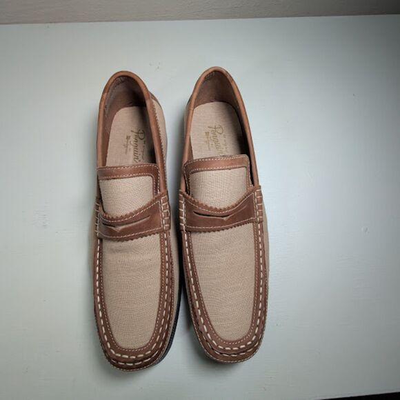 Original Penguin Men’s Bing Penny Linen Loafers Tan Beige Size 10.5 US main image 10